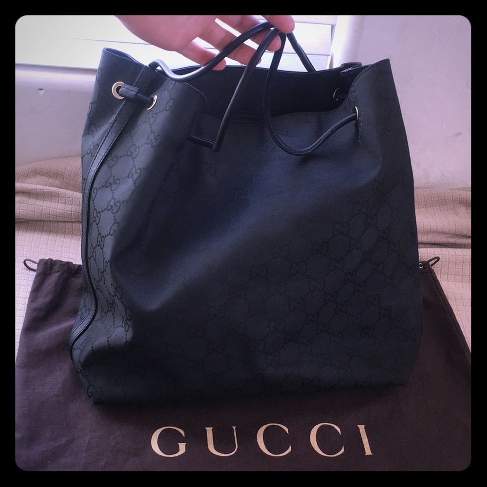 Gucci black large tote